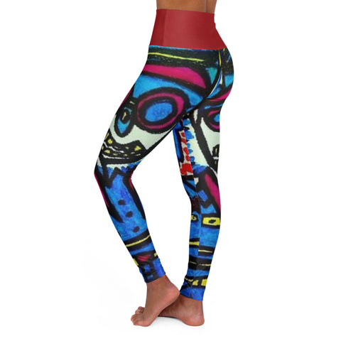 High Waisted  HIP HOP ART Yoga Leggings (AOP)