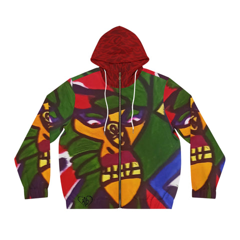 Men's Full-Zip HIP HOP ART  Hoodie (AOP)