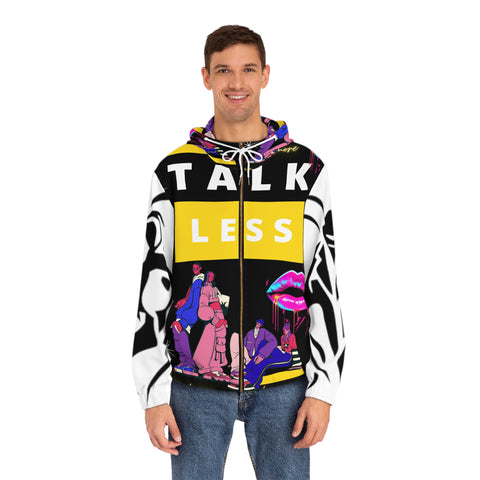 Men's  HIP HOP ART Full-Zip Hoodie (AOP)