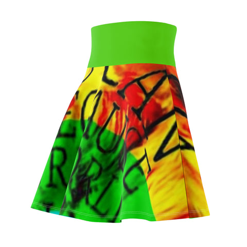 Women's  HIP HOP ART Skater Skirt (AOP)