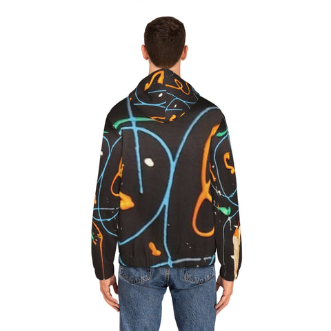 Men's Full-Zip  HIP HOP ART Hoodie (AOP)