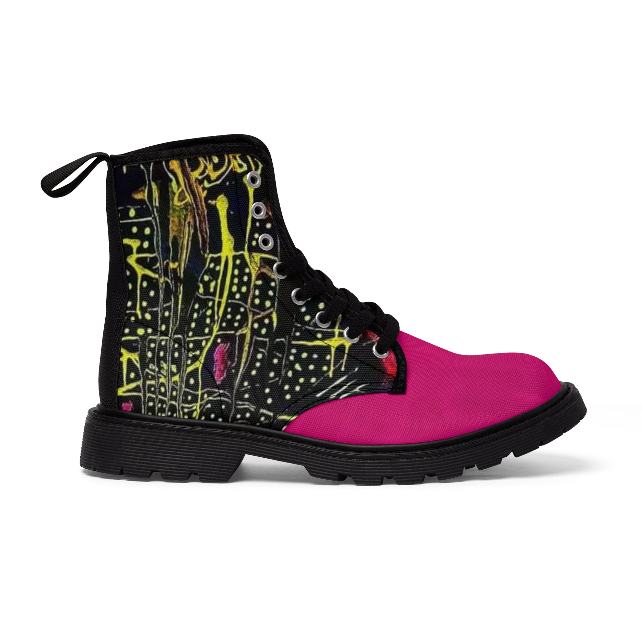 Women's HIP HOP ART Canvas Boots