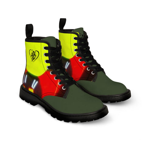 Women'sHIP HOP ART  Canvas Boots