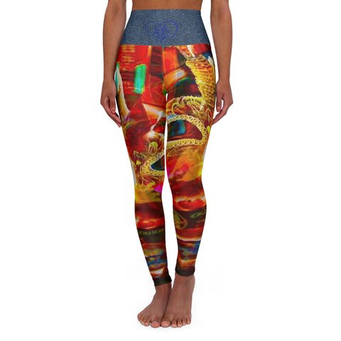 High Waisted HIP HOP ART Yoga Leggings (AOP)