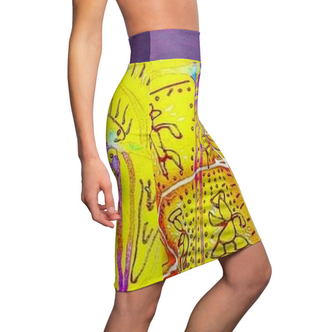 Women's HIP HOP ART Pencil Skirt (AOP)