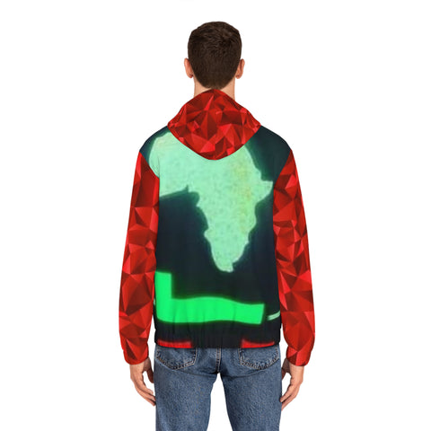 Men's Full-Zip HIP HOP ART Hoodie (AOP)