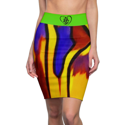 Women's  HIP HOP ART Pencil Skirt (AOP)