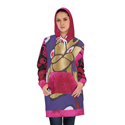 Women's HIP HOP ART Hoodie Dress (AOP)