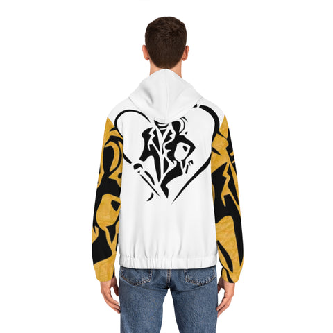 Men's Full-Zip  HIP HOP ART Hoodie (AOP)