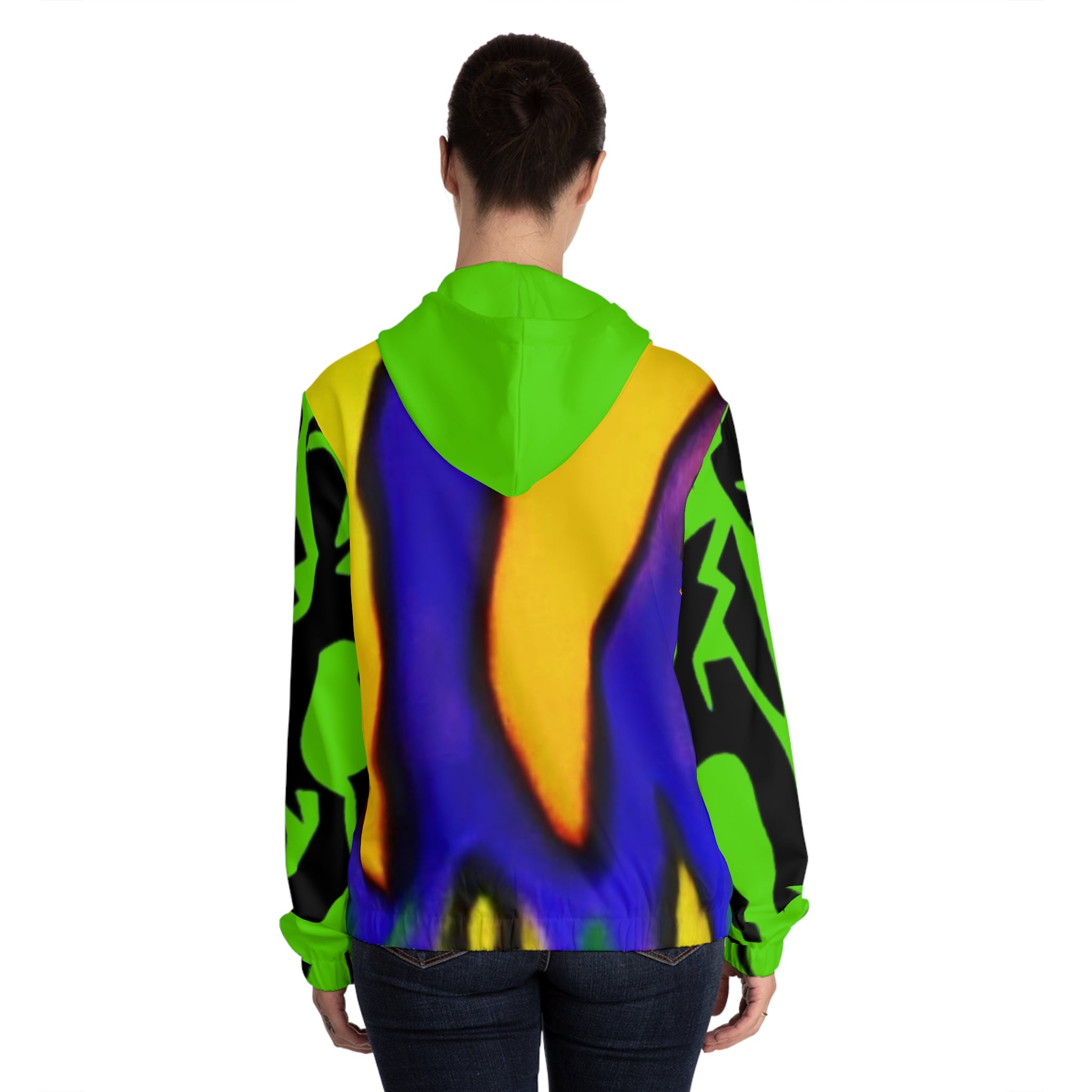 Women’s Full-Zip HIP HOP ART Hoodie (AOP)