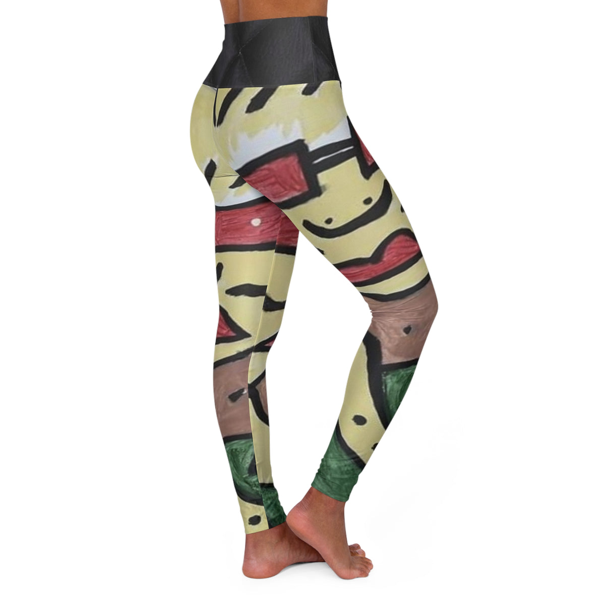 High Waisted HIP HOP ART Yoga Leggings (AOP)