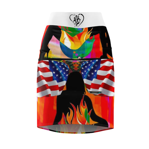 Women's  HIP HOP ART Pencil Skirt (AOP)