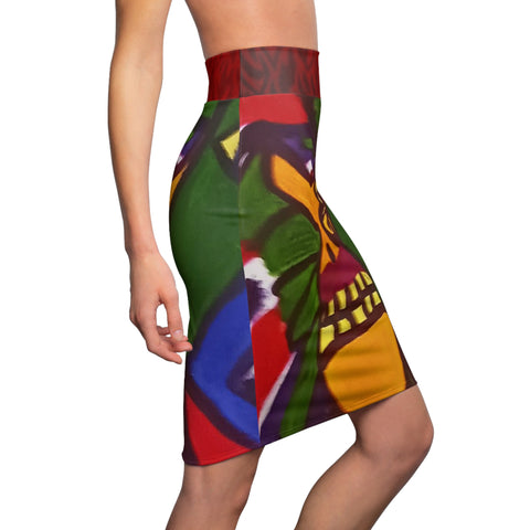 Women's  HIP HOP ART  Pencil Skirt (AOP)