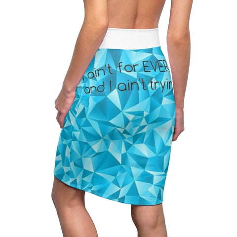 Women's HIP HOP ART Pencil Skirt (AOP)