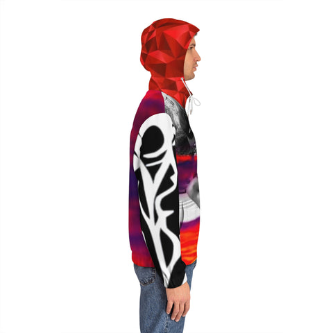 Men's Full-Zip  HIP HOP ART  Hoodie (AOP)