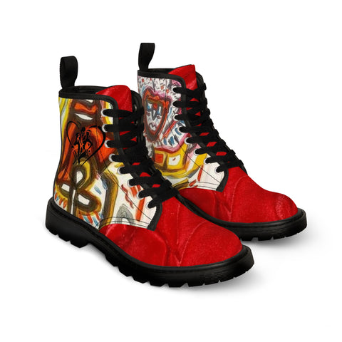 Men's HIP HOP ART Canvas Boots