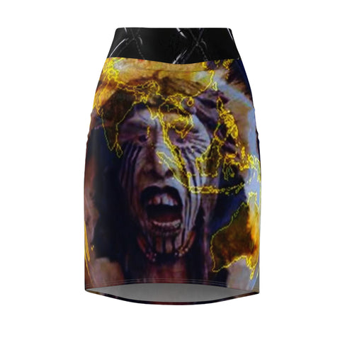 Women's  HIP HOP ART Pencil Skirt (AOP)