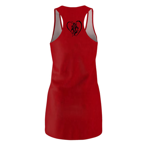 Women's Cut & Sew  HIP HOP ART Racerback Dress (AOP)