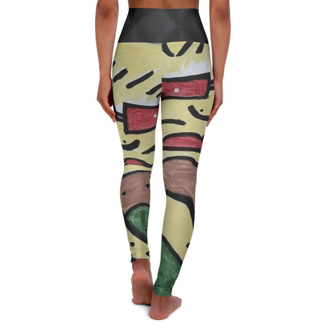 High Waisted HIP HOP ART Yoga Leggings (AOP)