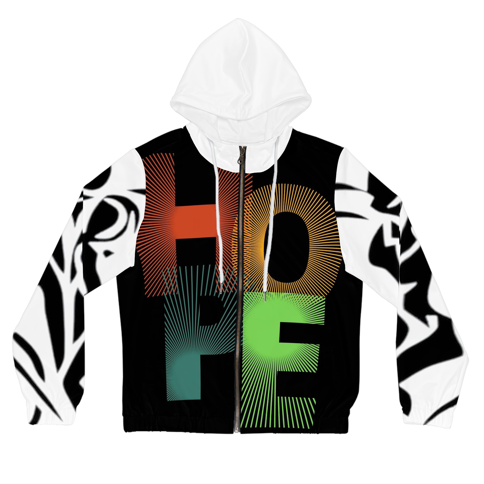 Women’s Full-Zip HIP HOP ART Hoodie (AOP)