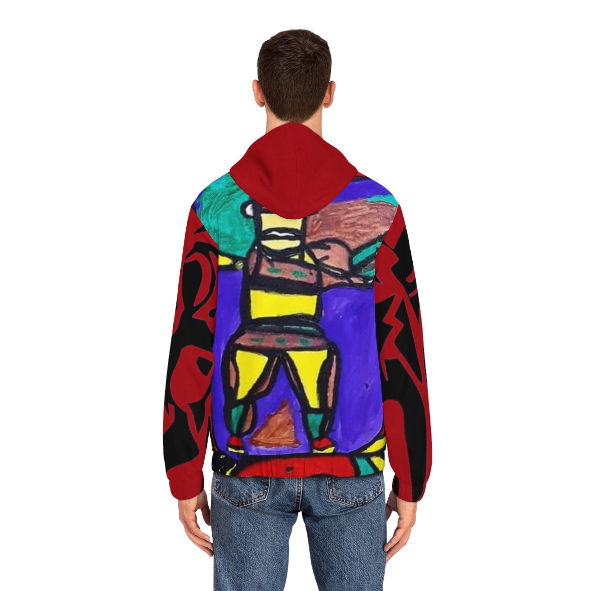 Men's Full-Zip HIP HOP ART Hoodie (AOP)