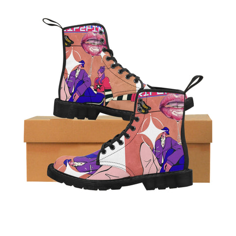 Women's Canvas HIP HOP ART  Boots