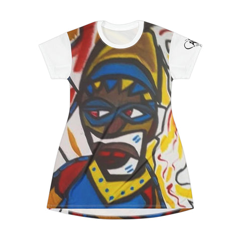 HIP HOP ART T-Shirt Dress (AOP)