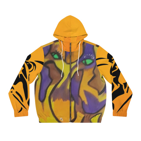 Men's Full-Zip HIP HOP ART Hoodie (AOP)