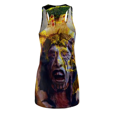 Women's Cut & Sew HIP HOP ART Racerback Dress (AOP)