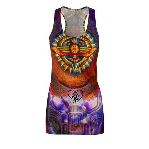 Women's Cut & Sew HIP HOP ART Racerback Dress (AOP)