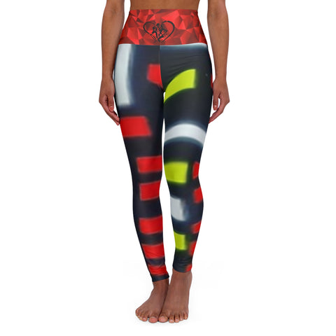 High Waisted  HIP HOP ART Yoga Leggings (AOP)