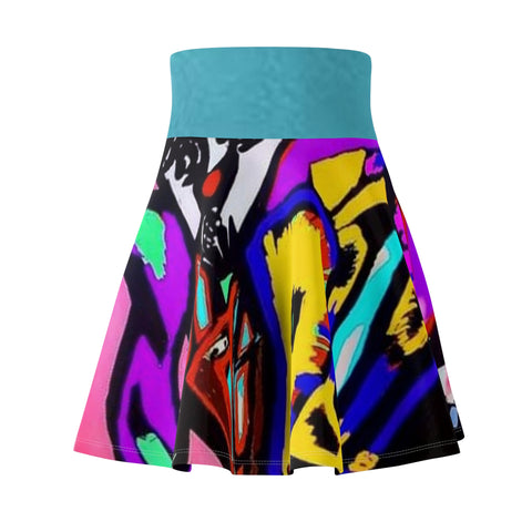 Women's  HIP HOP ART Skater Skirt (AOP)