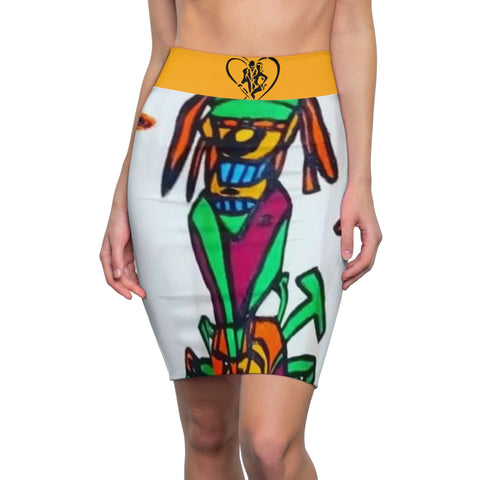 Women's HIP HOP ART Pencil Skirt (AOP)