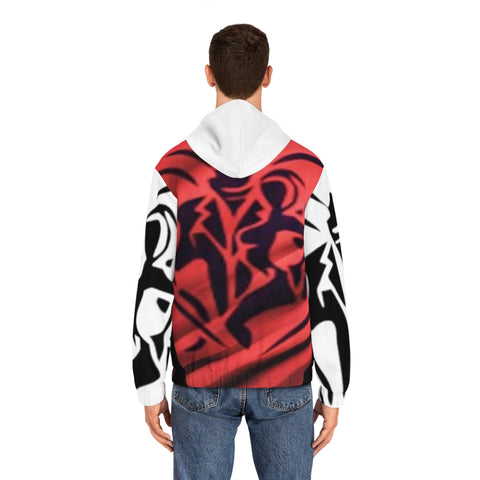 Men's Full-Zip HIP HOP ART Hoodie (AOP)