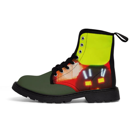 Men's HIP HOP ART  Canvas Boots