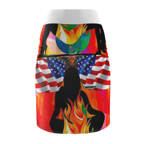 Women's  HIP HOP ART Pencil Skirt (AOP)