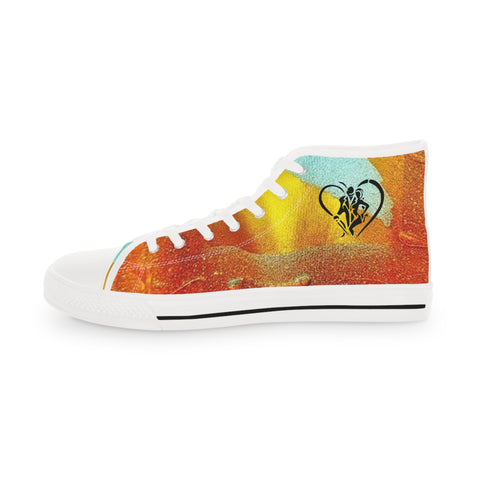 HIP HOP ART Men's High Top Sneakers