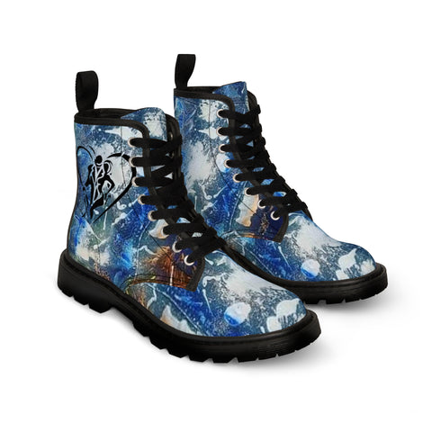 Men's  HIP HOP ART Canvas Boots