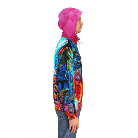 Men's Full-Zip  HIP HOP ART Hoodie (AOP)