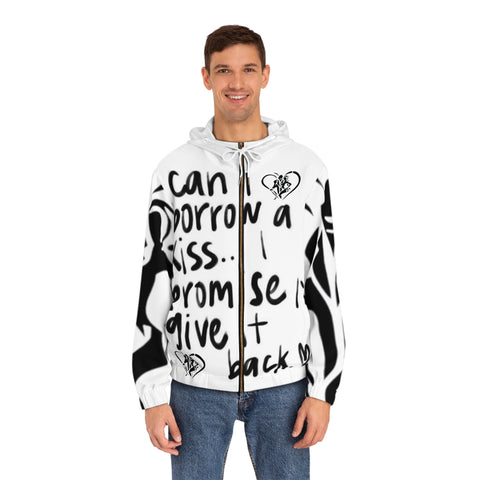 Men's Full-Zip HIP HOP ART  Hoodie (AOP)