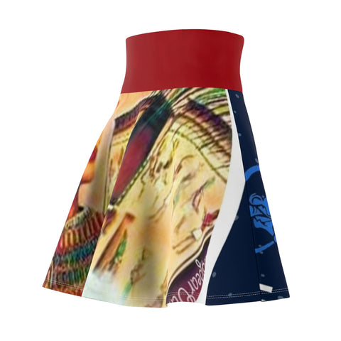 Women's HIP HOP ART Skater Skirt (AOP)