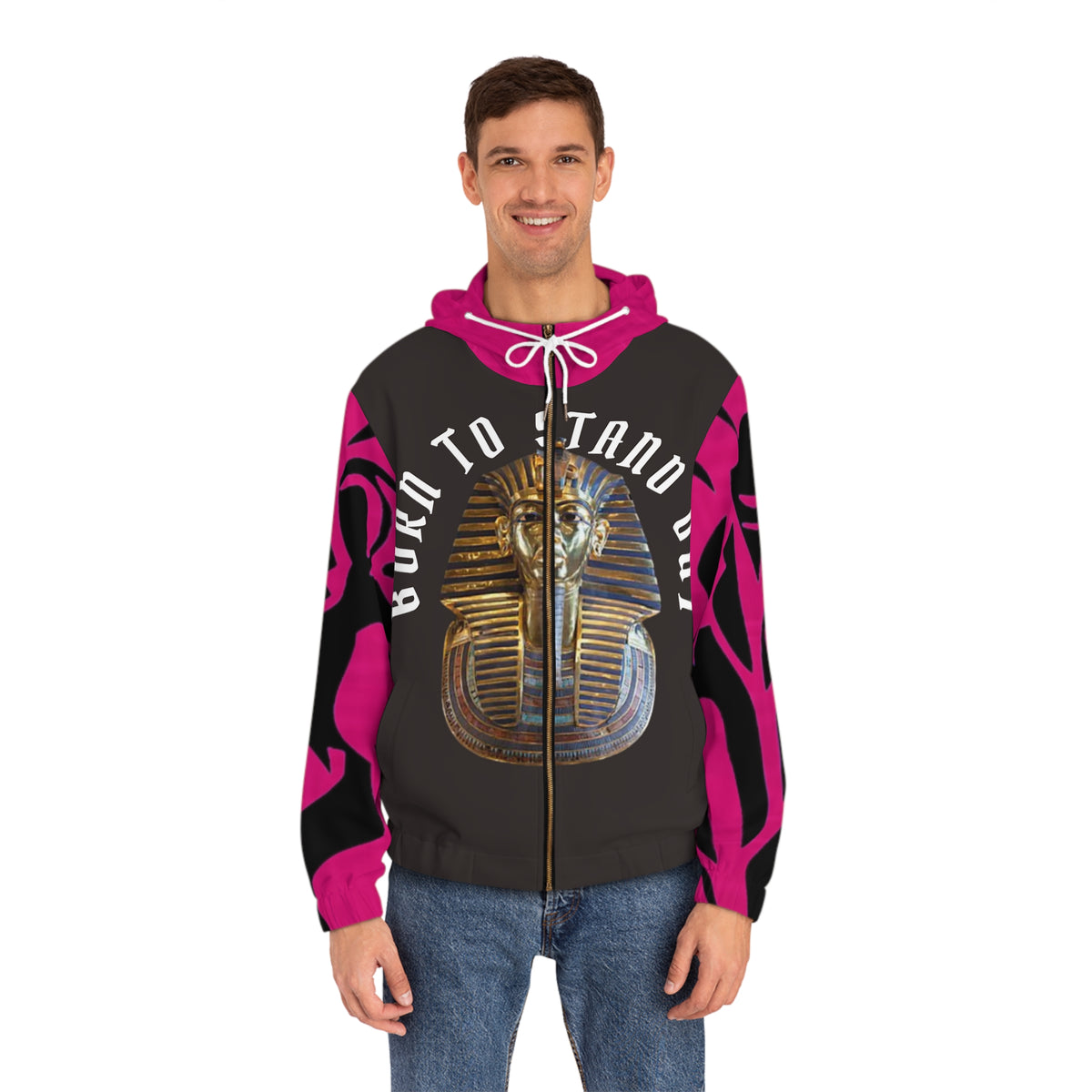 Men's Full-Zip  HIP HOP ART Hoodie (AOP)