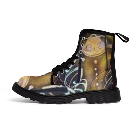 Men's  HIP HOP ART Canvas Boots