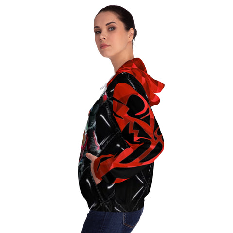 Women’s Full-Zip  HIP HOP ART Hoodie (AOP)