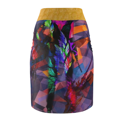 Women's HIP HOP ART Pencil Skirt (AOP)