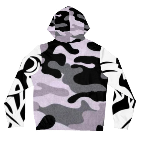 Women’s Full-Zip HIP HOP ART  Hoodie (AOP)