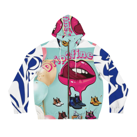 Men's Full-Zip HIP HOP ART Hoodie (AOP)