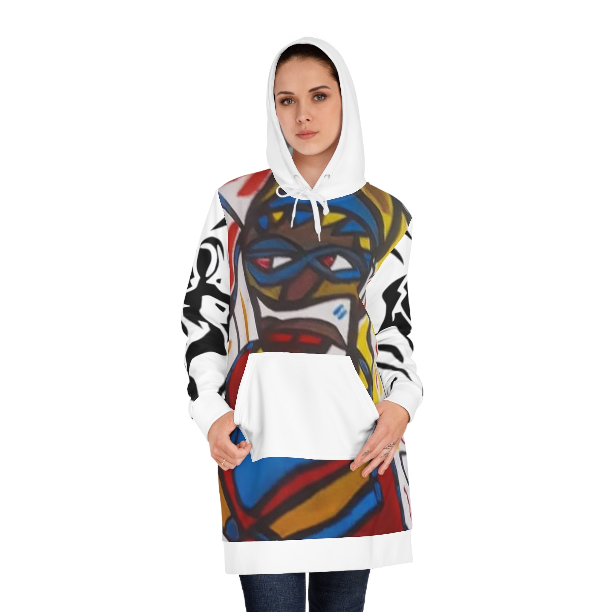 Women's HIP HOP ART Hoodie Dress (AOP)