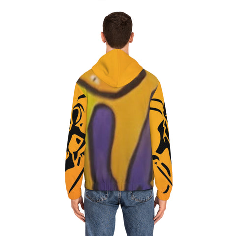 Men's Full-Zip HIP HOP ART Hoodie (AOP)