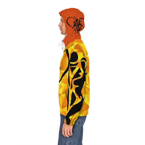 Men's Full-Zip HIP HOP ART Hoodie (AOP)